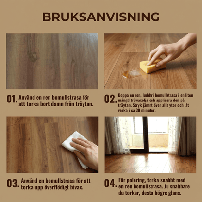 FRANS – Naturbaserad Balsam för Läder och Trä – med Bivax och Sheasmör